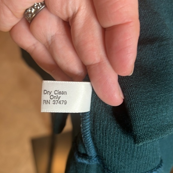 Vintage St. Croix La Femme Peacock Teal Blue Cardigan Blazer 100% Wool Sz Medium - Picture 8 of 10